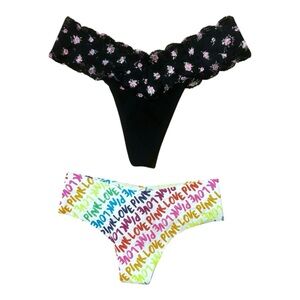 NWT Victoria’s Secret PINK Things 2 Pack Extra Small